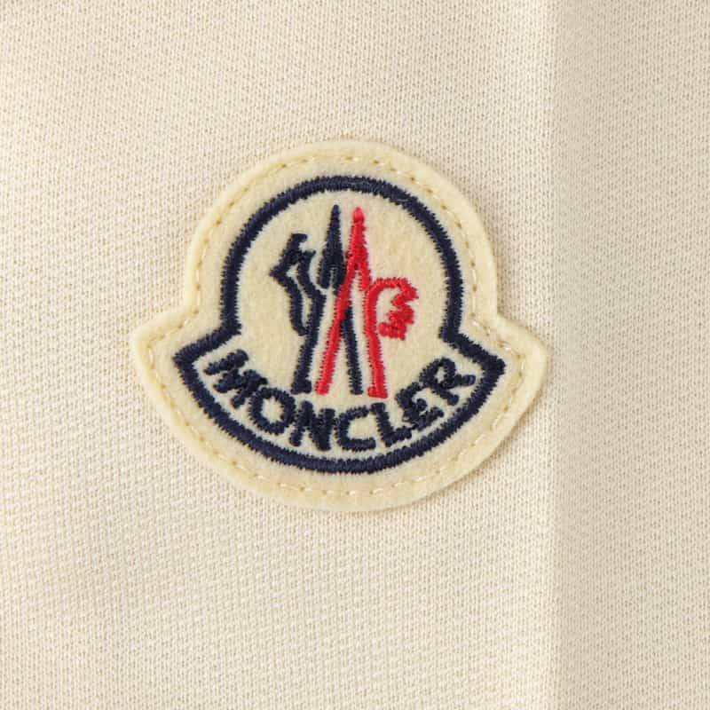 MONCLER MONCLER＜モンクレール＞ ドローストリング付モックネックTシャツ IVORY
