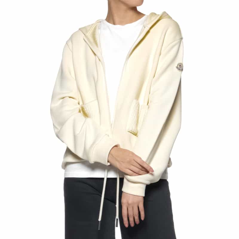 MONCLER MONCLER＜モンクレール＞ ジップアップパーカー IVORY