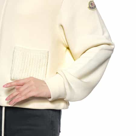 MONCLER (モンクレール)CECILEナイロンジップアップパーカーホワイト MONCLER (モンクレール)CECILEナイロンジップアップパーカーホワイト