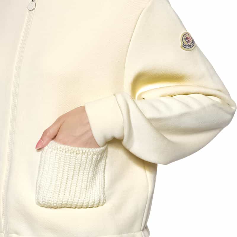 MONCLER MONCLER＜モンクレール＞ ジップアップパーカー IVORY