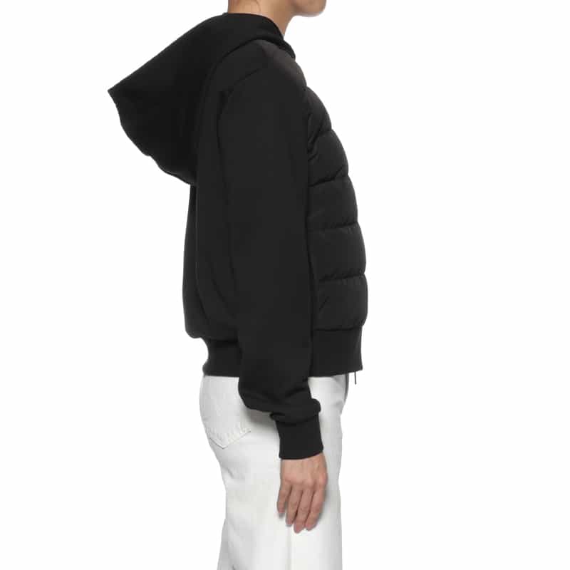 MONCLER MONCLER＜モンクレール＞ ハイブリッドジップアップパーカー BLACK