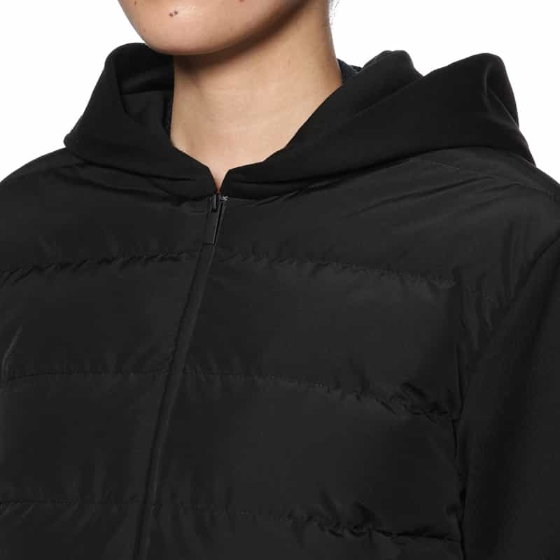 MONCLER MONCLER＜モンクレール＞ ハイブリッドジップアップパーカー BLACK