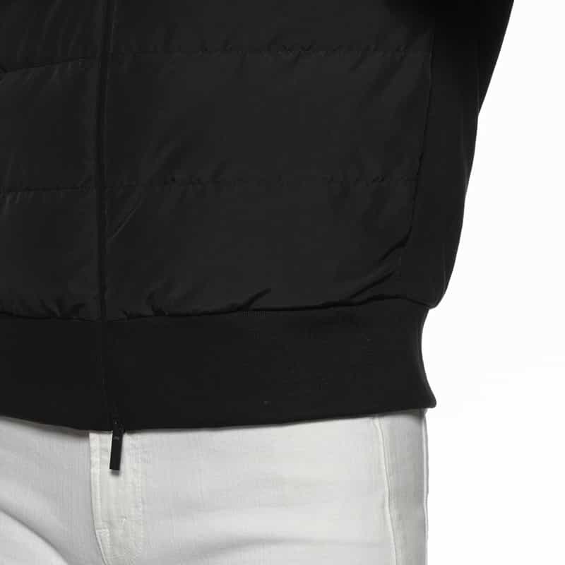 MONCLER MONCLER＜モンクレール＞ ハイブリッドジップアップパーカー BLACK