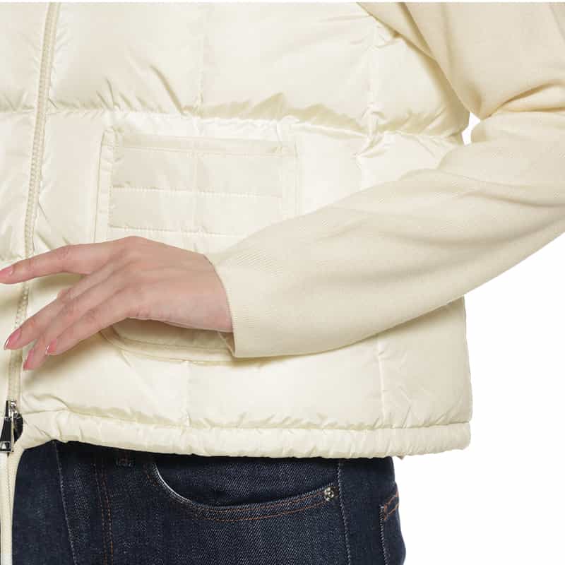 MONCLER MONCLER＜モンクレール＞ ハイブリットダウンカーディガン WHITE