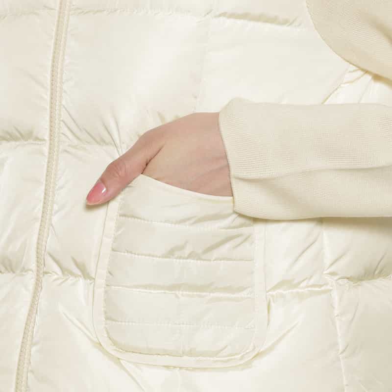 MONCLER MONCLER＜モンクレール＞ ハイブリットダウンカーディガン WHITE
