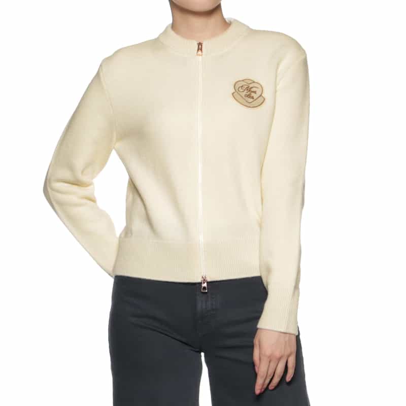 MONCLER MONCLER＜モンクレール＞ ジップアップカーディガン IVORY