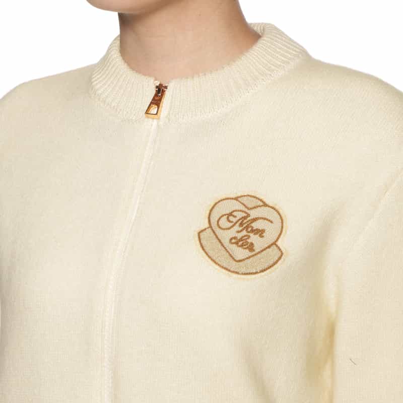 MONCLER MONCLER＜モンクレール＞ ジップアップカーディガン IVORY