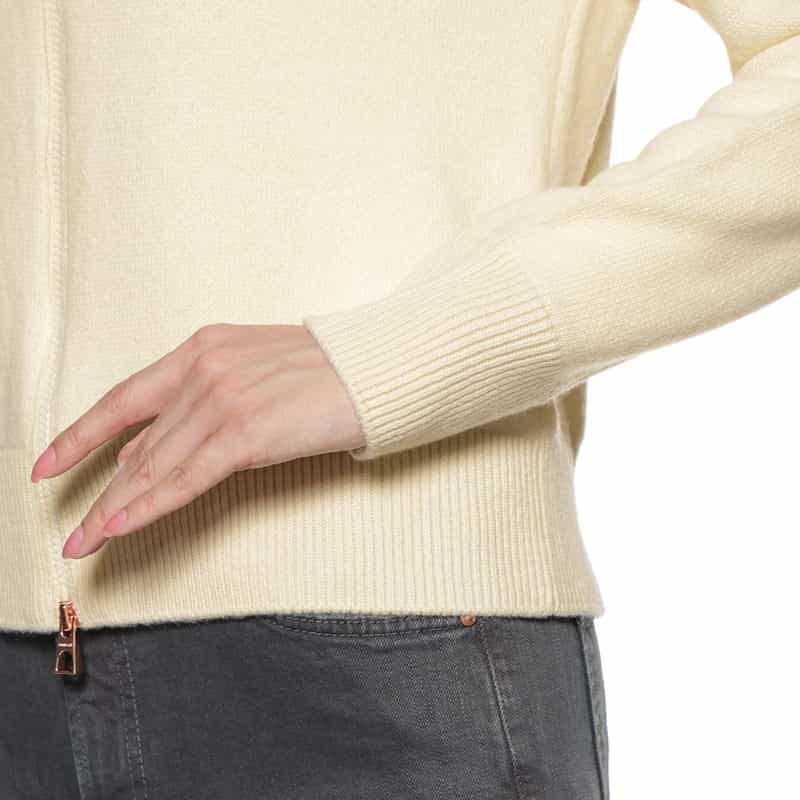 MONCLER MONCLER＜モンクレール＞ ジップアップカーディガン IVORY