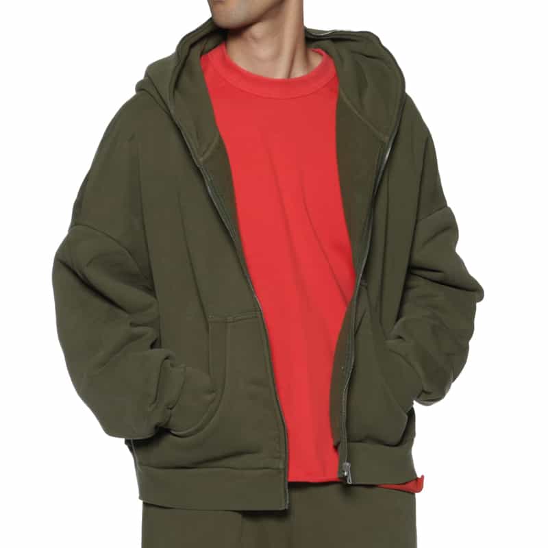 Entire Studios ENTIRE STUDIOS＜エンタイア スタジオ＞ ジップアップフーディ KHAKI