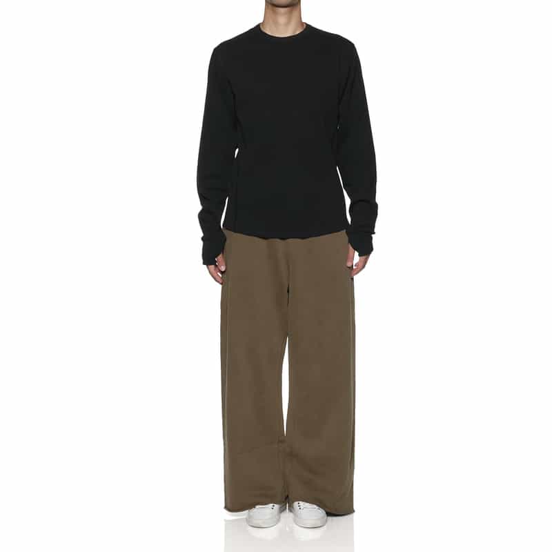 Entire Studios ENTIRE STUDIOS＜エンタイア スタジオ＞ サーマルロングスリーブカットソー BLACK