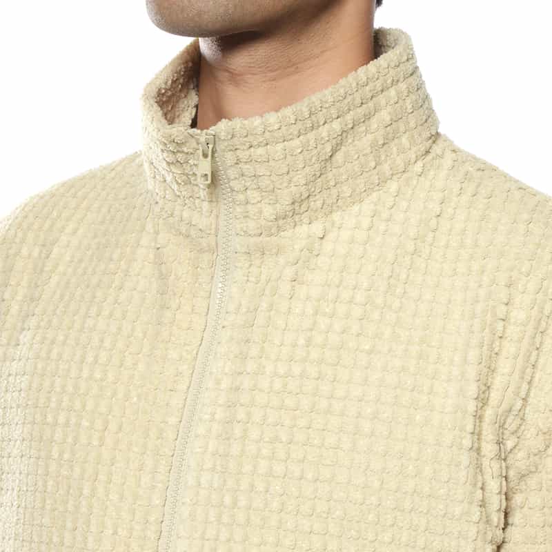 BARNEYS NEW YORK 3Dフリース ブルゾン BEIGE