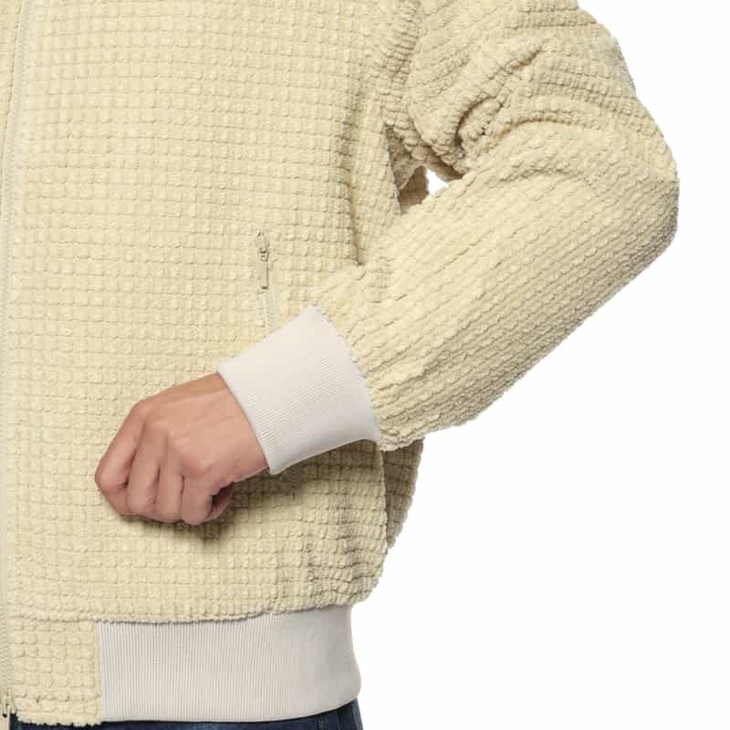 BARNEYS NEW YORK 3Dフリース ブルゾン BEIGE