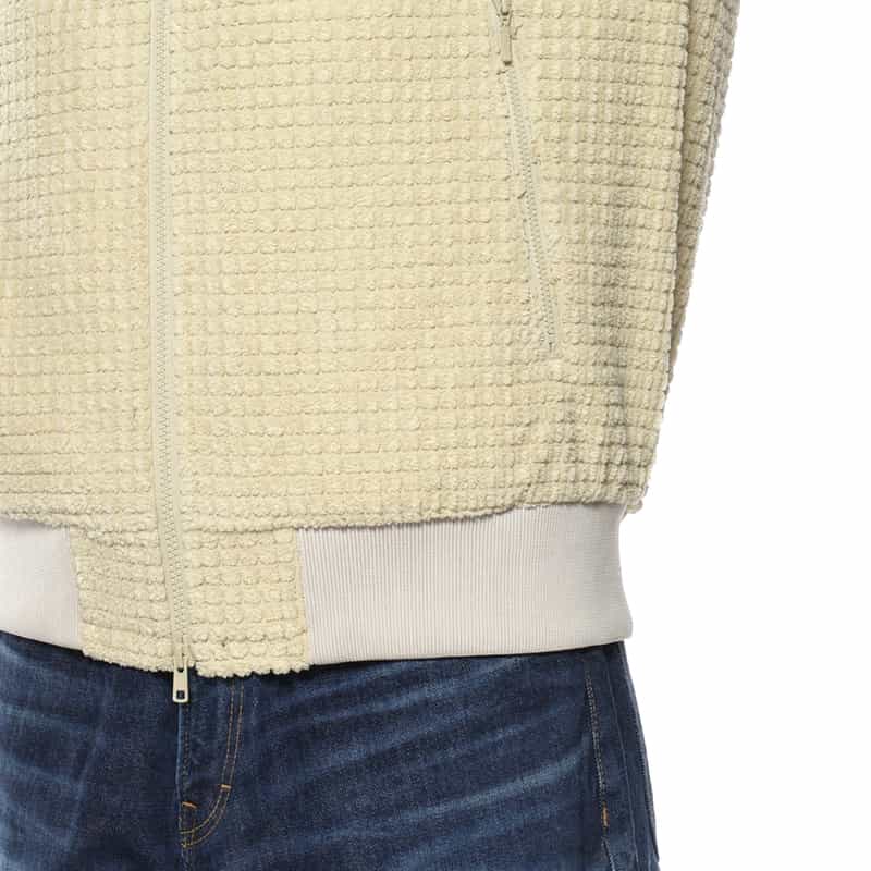 BARNEYS NEW YORK 3Dフリース ブルゾン BEIGE