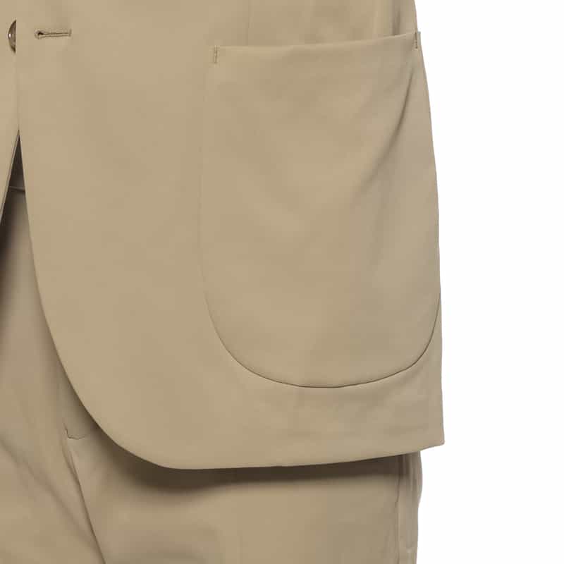 BARNEYS NEW YORK セットアップ ストレッチジャケット BEIGE