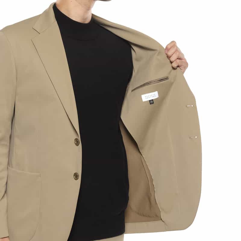 BARNEYS NEW YORK セットアップ ストレッチジャケット BEIGE