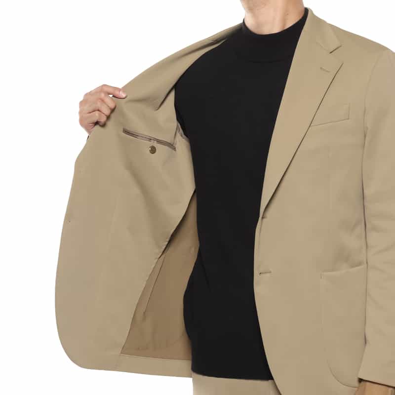 BARNEYS NEW YORK セットアップ ストレッチジャケット BEIGE