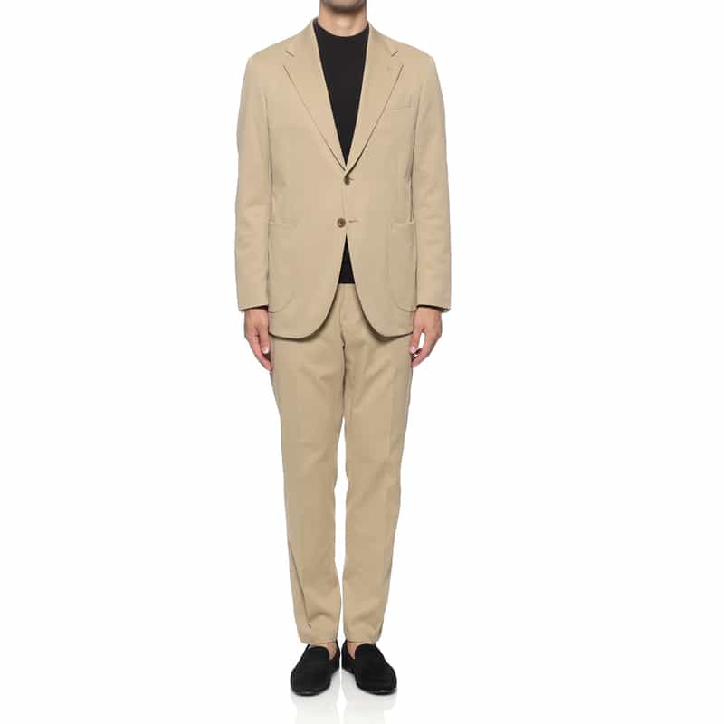 BARNEYS NEW YORK セットアップ ストレッチサテン地パンツ BEIGE