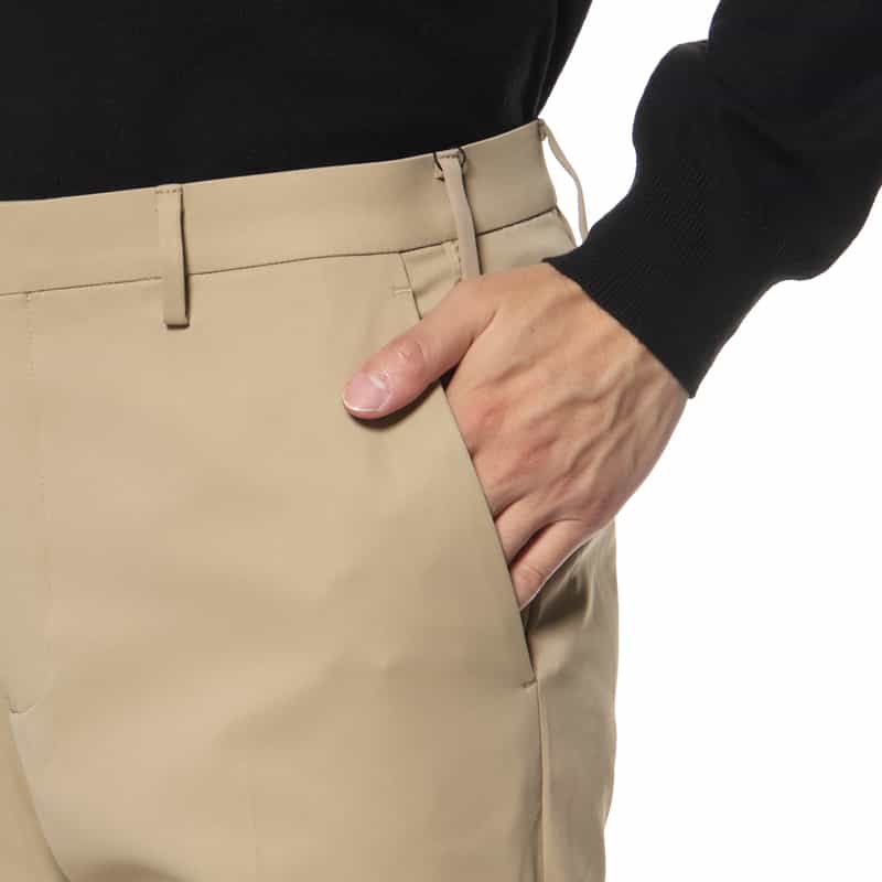 BARNEYS NEW YORK セットアップ ストレッチサテン地パンツ BEIGE