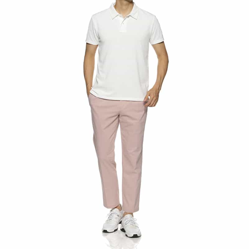 BARNEYS NEW YORK ウォッシャブル ワイドシルエットパンツ PINK