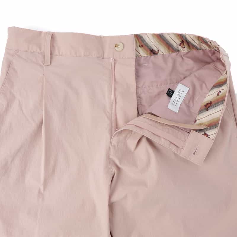 BARNEYS NEW YORK ウォッシャブル ワイドシルエットパンツ PINK