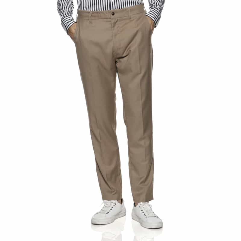 BARNEYS NEW YORK ウォッシャブル ストレッチパンツ BEIGE