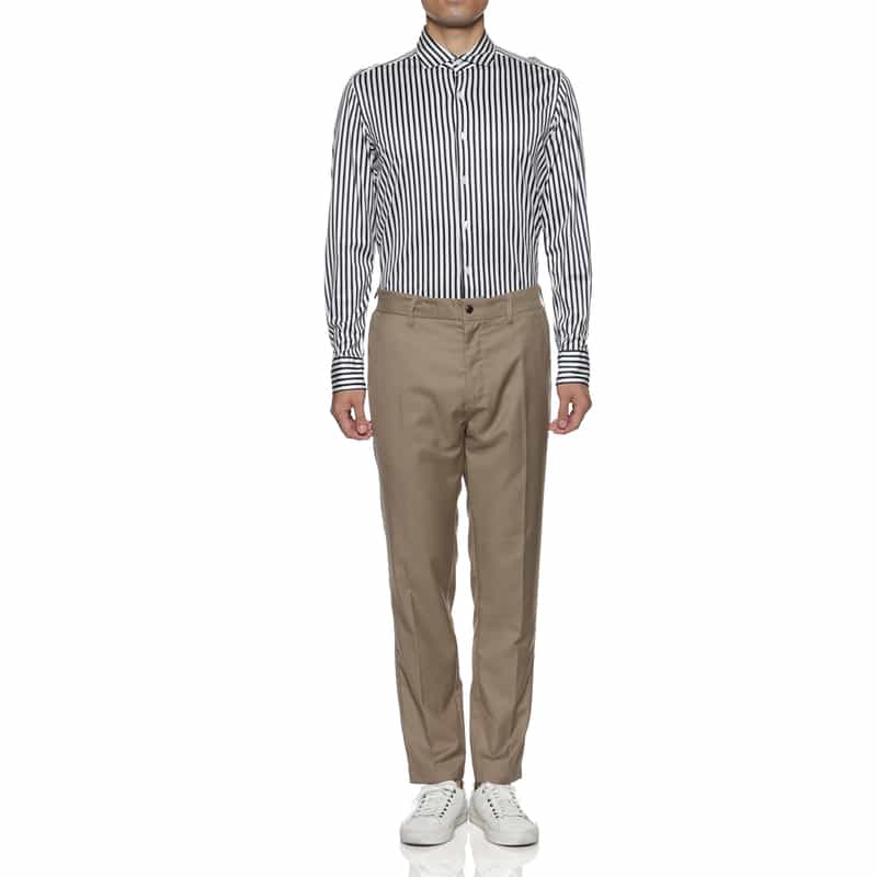 BARNEYS NEW YORK ウォッシャブル ストレッチパンツ BEIGE