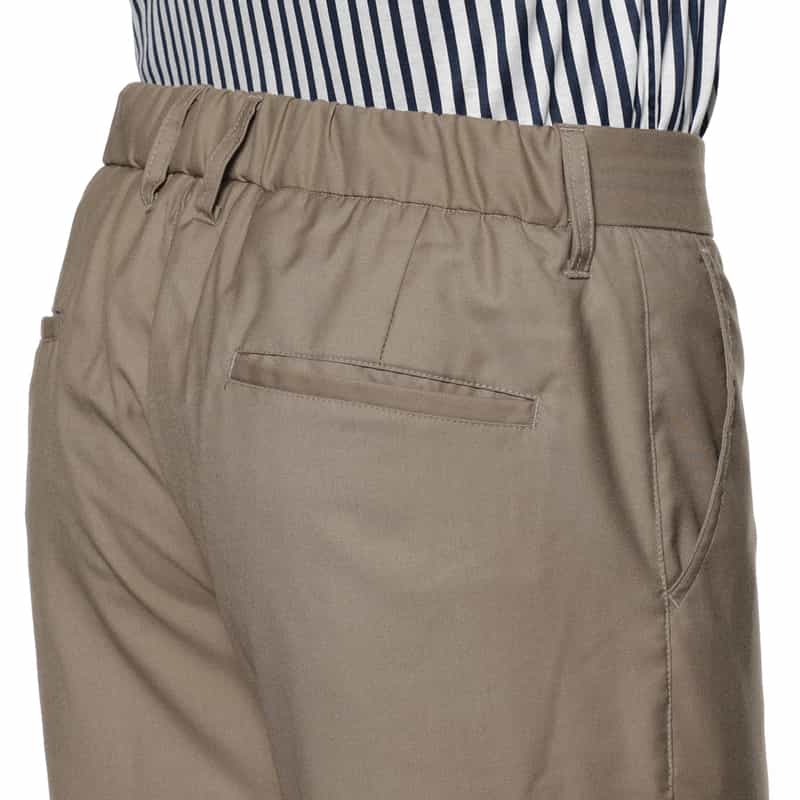 BARNEYS NEW YORK ウォッシャブル ストレッチパンツ BEIGE