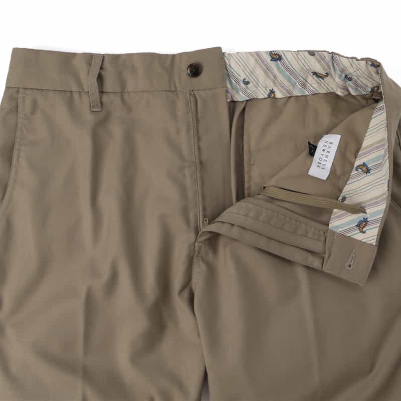 BARNEYS NEW YORK ウォッシャブル ストレッチパンツ BEIGE