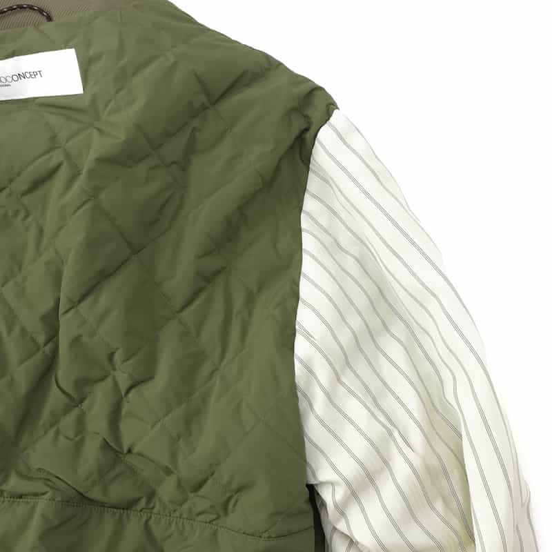 ADHOCONCEPT ADHOCONCEPT＜アドコンセプト＞ ロングコート KHAKI