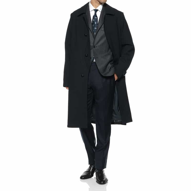 ADHOCONCEPT ADHOCONCEPT＜アドコンセプト＞ ロングコート NAVY