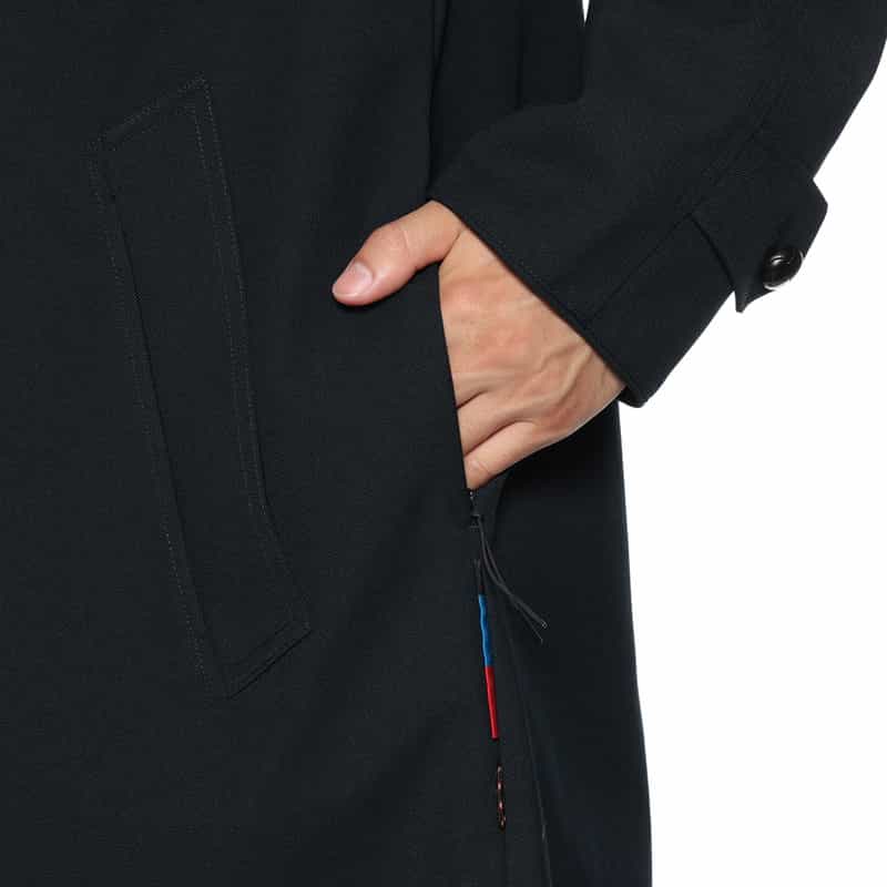 ADHOCONCEPT ADHOCONCEPT＜アドコンセプト＞ ロングコート NAVY