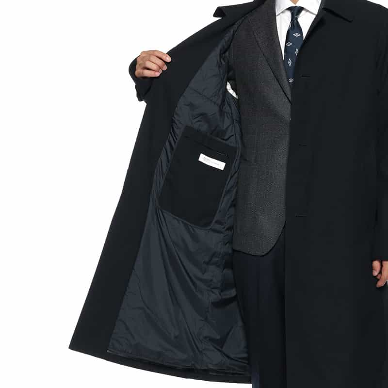 ADHOCONCEPT ADHOCONCEPT＜アドコンセプト＞ ロングコート NAVY