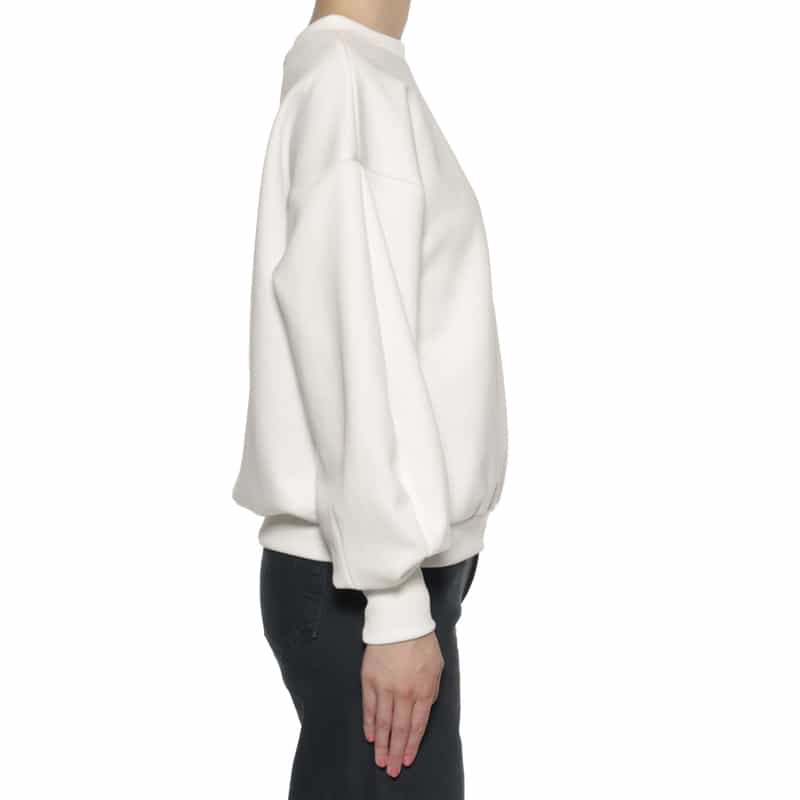 BARNEYS NEW YORK ウォッシャブル バルーンスリーブカットソー WHITE