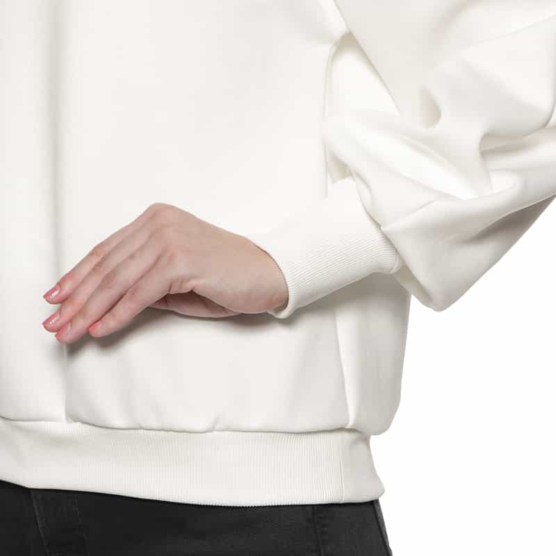 BARNEYS NEW YORK ウォッシャブル バルーンスリーブカットソー WHITE