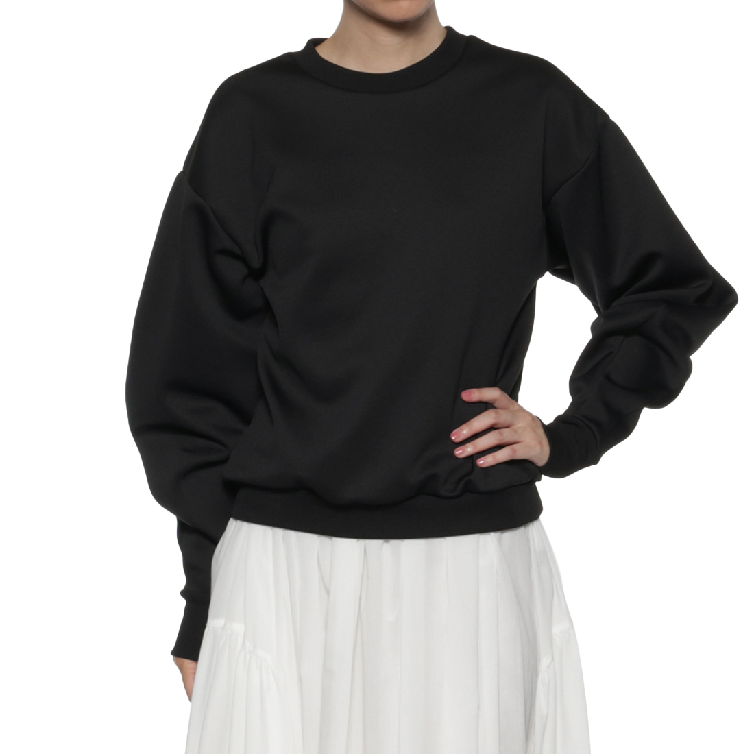 ウォッシャブル バルーンスリーブカットソー