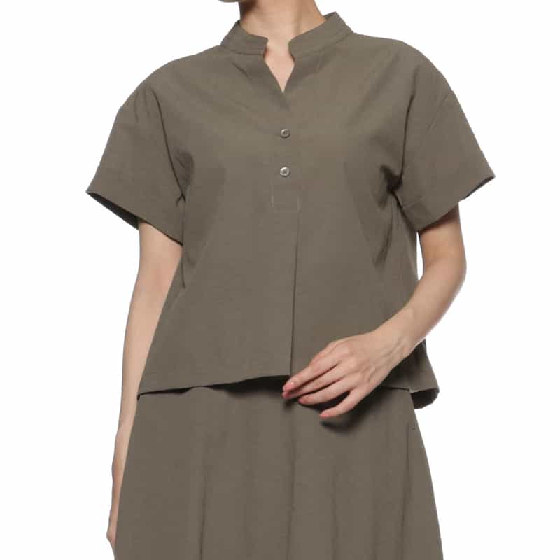 BARNEYS NEW YORK セットアップ ウォッシャブル ブラウス BEIGE