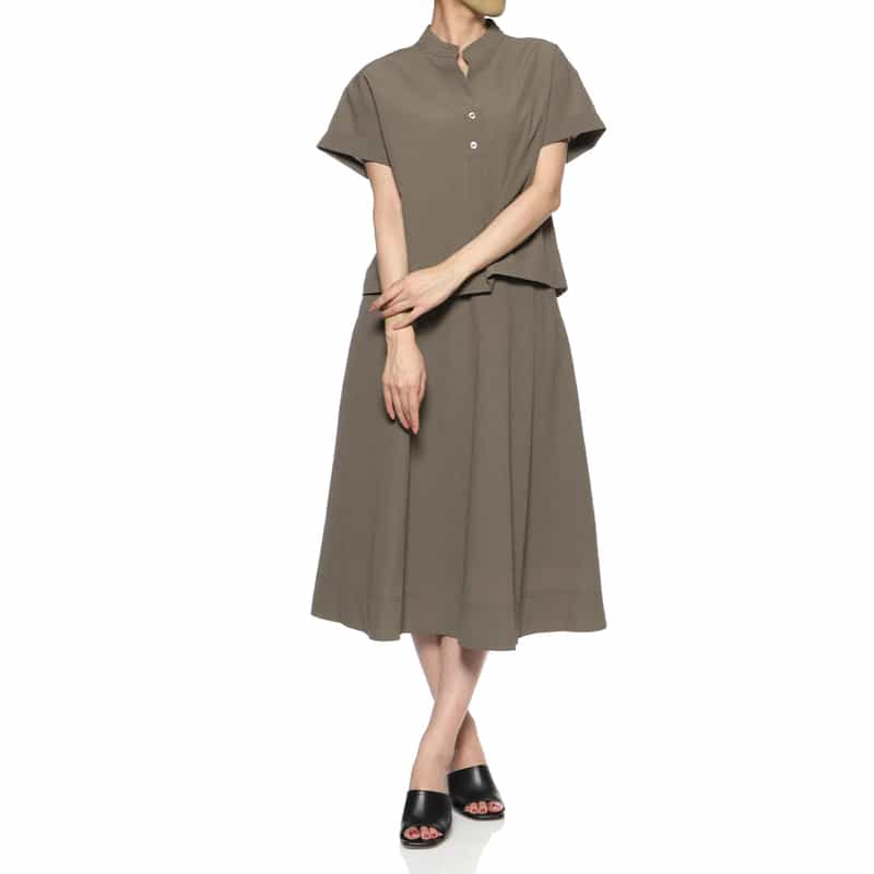 BARNEYS NEW YORK セットアップ ウォッシャブル ブラウス BEIGE