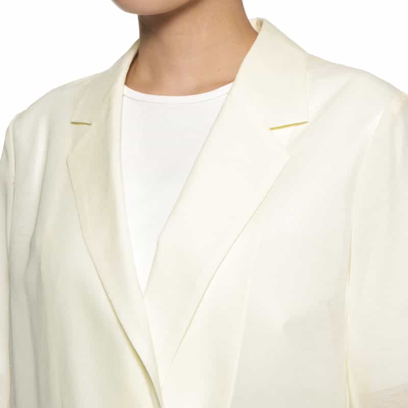 BARNEYS NEW YORK ウォッシャブル オーバーサイズジャケット OFF WHITE