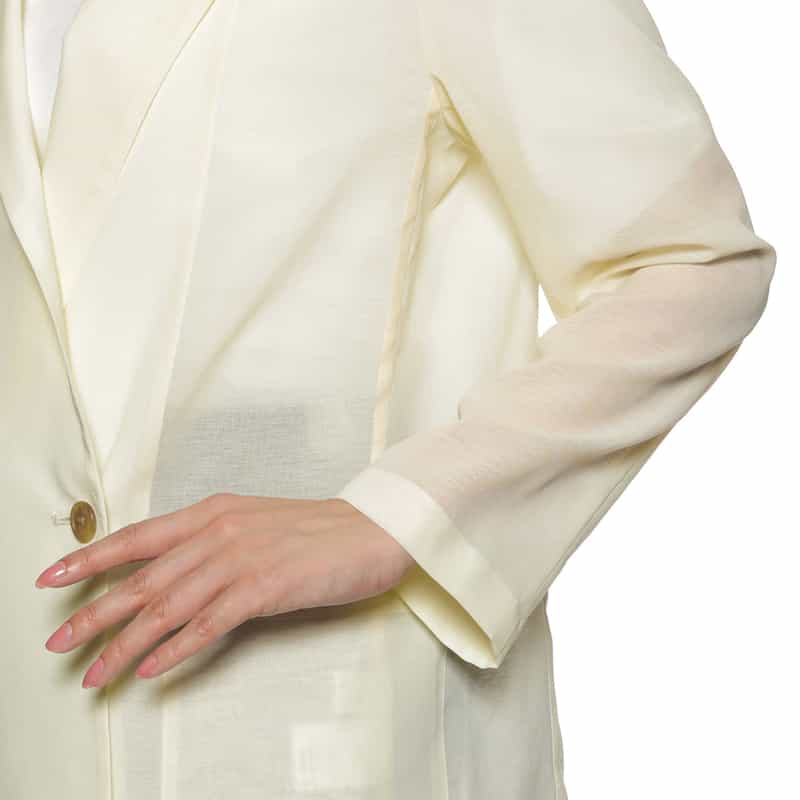 BARNEYS NEW YORK ウォッシャブル オーバーサイズジャケット OFF WHITE