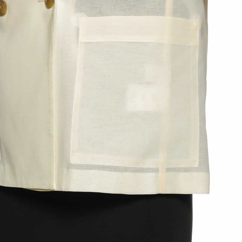 BARNEYS NEW YORK ウォッシャブル オーバーサイズジャケット OFF WHITE