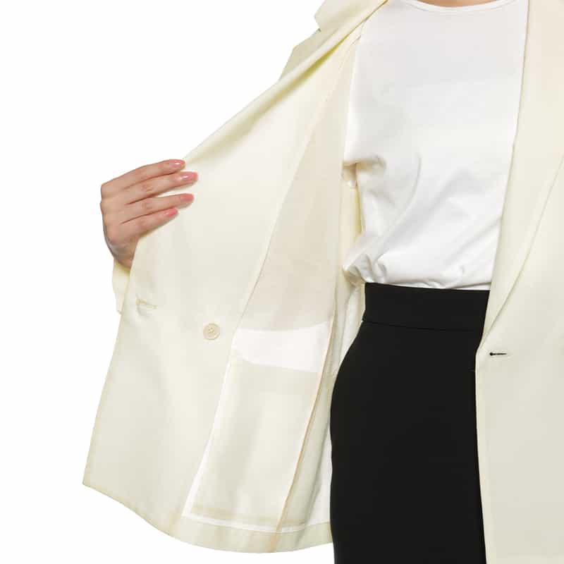 BARNEYS NEW YORK ウォッシャブル オーバーサイズジャケット OFF WHITE