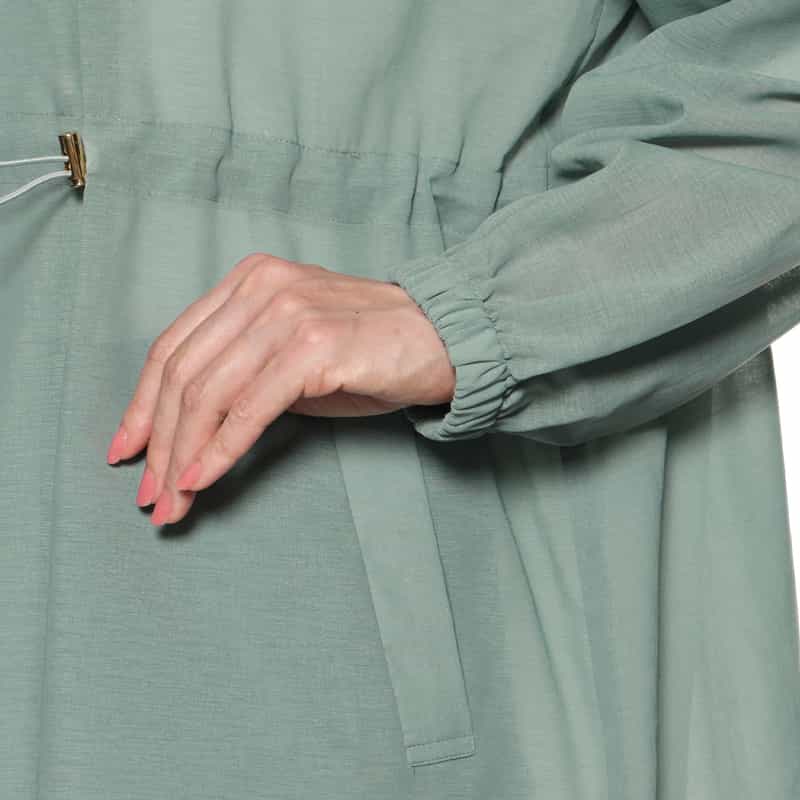 BARNEYS NEW YORK ウォッシャブル モッズコート GREEN