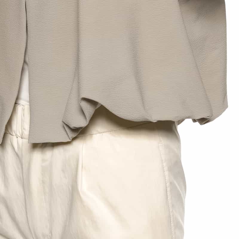 BARNEYS NEW YORK ウォッシャブル バルーンシルエットジャケット GRAY BEIGE