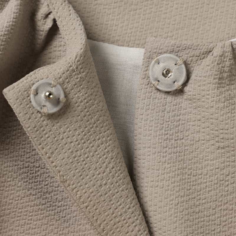 BARNEYS NEW YORK ウォッシャブル バルーンシルエットジャケット GRAY BEIGE
