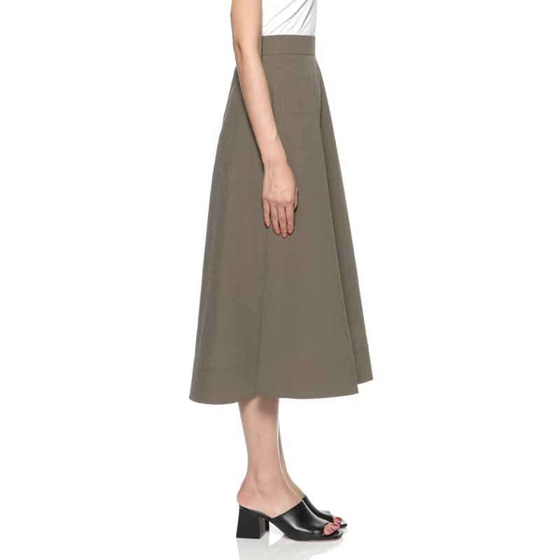 BARNEYS NEW YORK セットアップ ウォッシャブル ミドル丈スカート BEIGE
