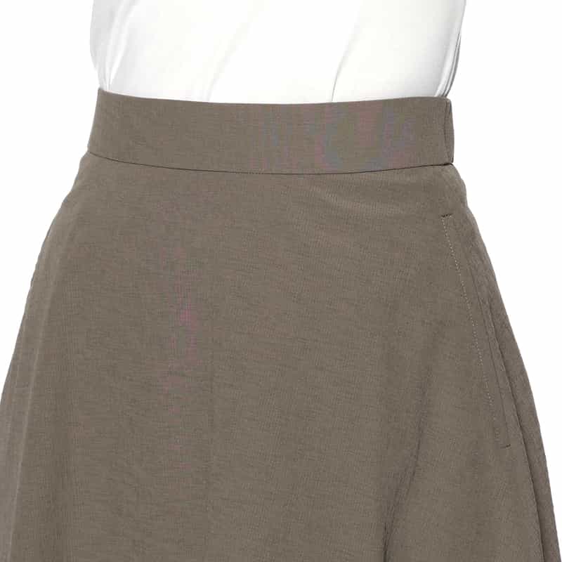 BARNEYS NEW YORK セットアップ ウォッシャブル ミドル丈スカート BEIGE