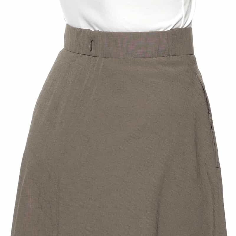 BARNEYS NEW YORK セットアップ ウォッシャブル ミドル丈スカート BEIGE