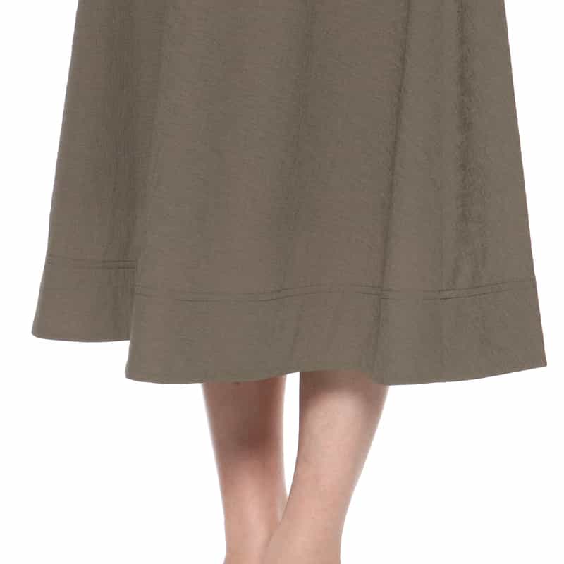 BARNEYS NEW YORK セットアップ ウォッシャブル ミドル丈スカート BEIGE