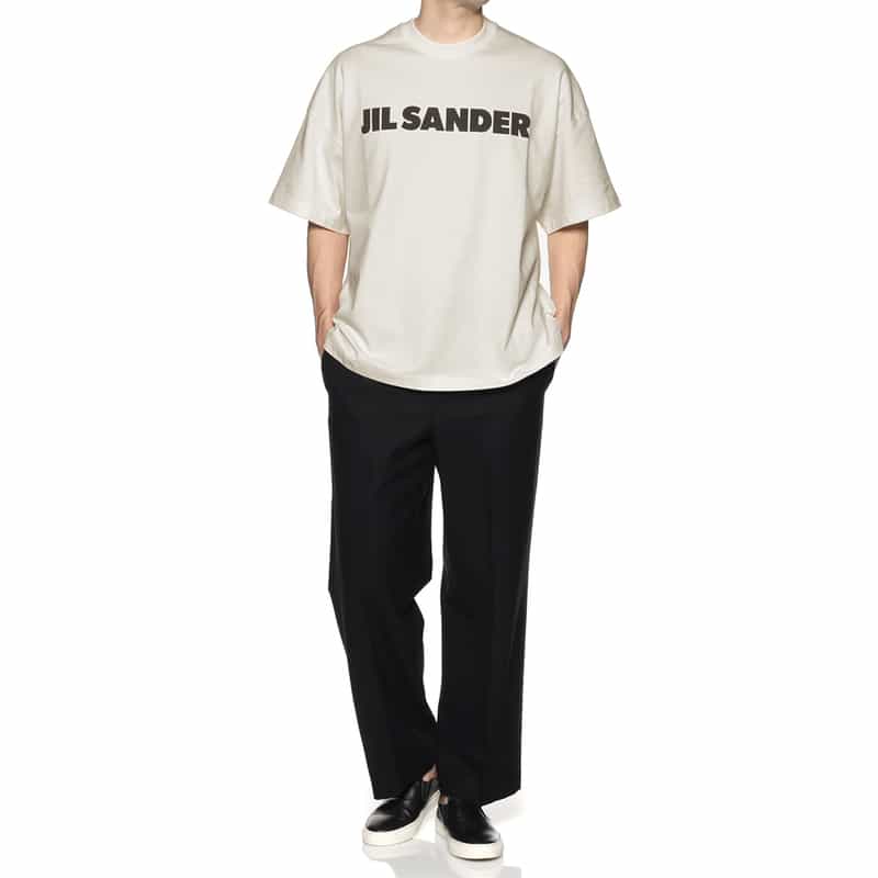 JIL SANDER JIL SANDER＜ジル サンダー＞ ロゴ入りTシャツ WHITE
