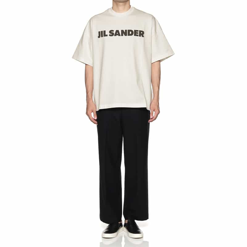 JIL SANDER JIL SANDER＜ジル サンダー＞ ロゴ入りTシャツ WHITE
